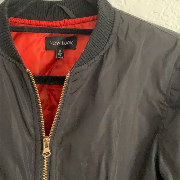 Black Bomber Jacket - Picture 4 of 5